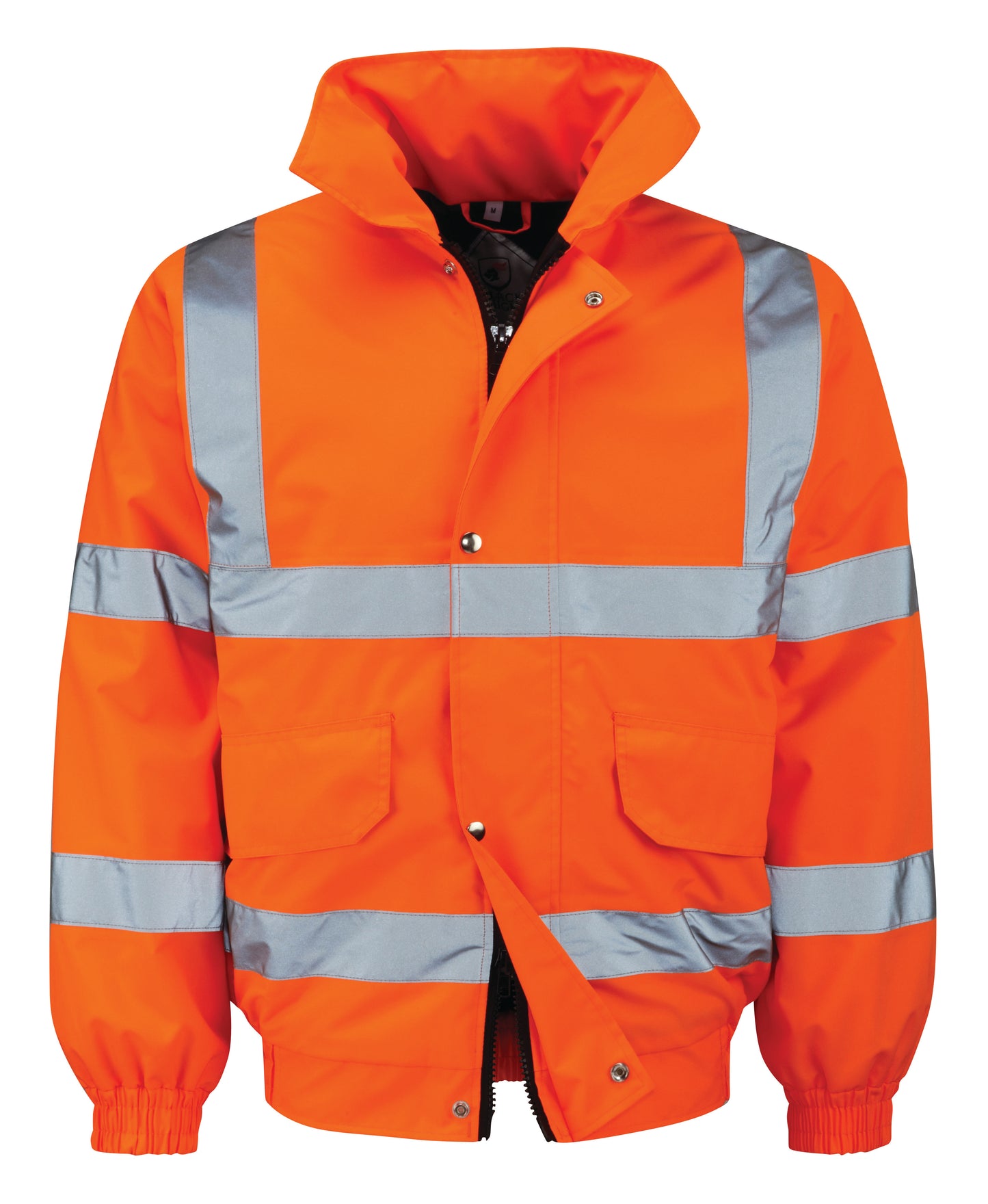 Orange High Vis Padded Bomber Jacket