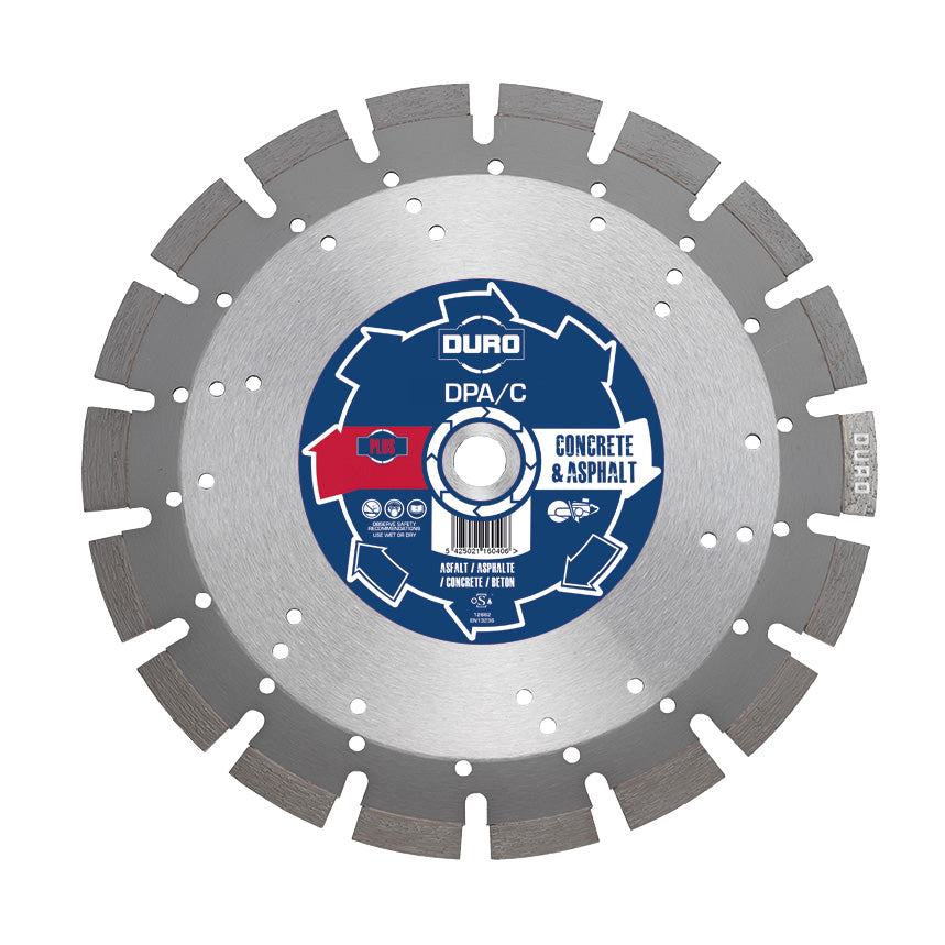 300Mm (12") X 20Mm Duro Plus Dpa/C Asphalt & Concrete Diamond Blade