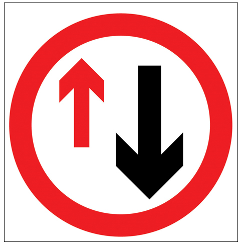 750Mm Give Way To Other Vehicles Sign Plate