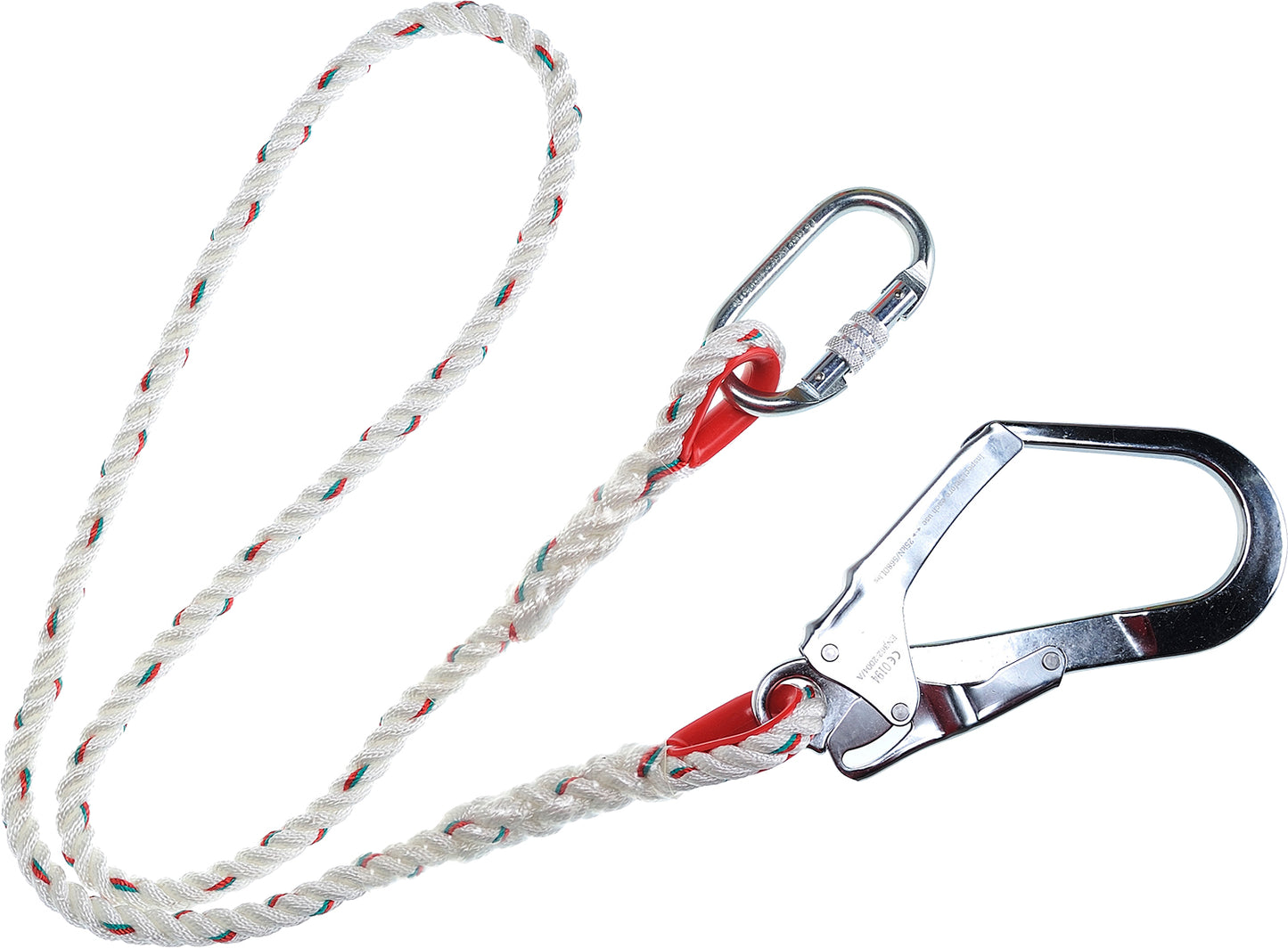 1.5M Lanyard With Scaffold Hook & Carabiner