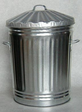 70Ltr Galvanised Steel Bin With Lid