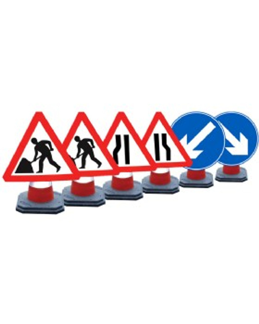 750mm Cone Signs Chapter 8 Set of 6