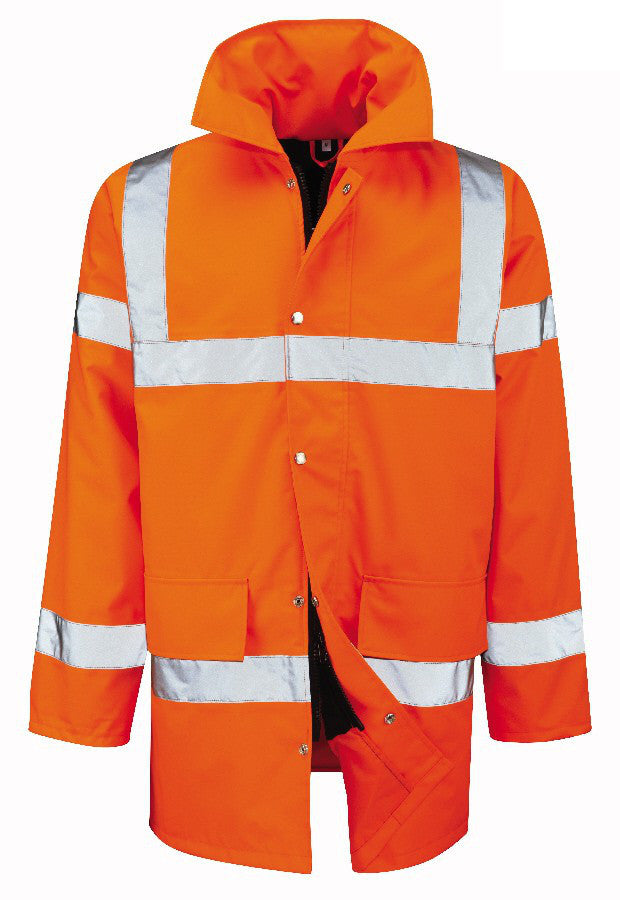 Orange High Vis Padded Coat
