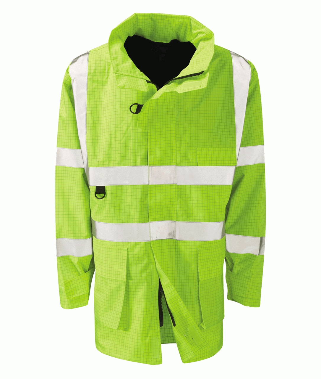 High Vis Yellow Flame Retardant Padded Coat