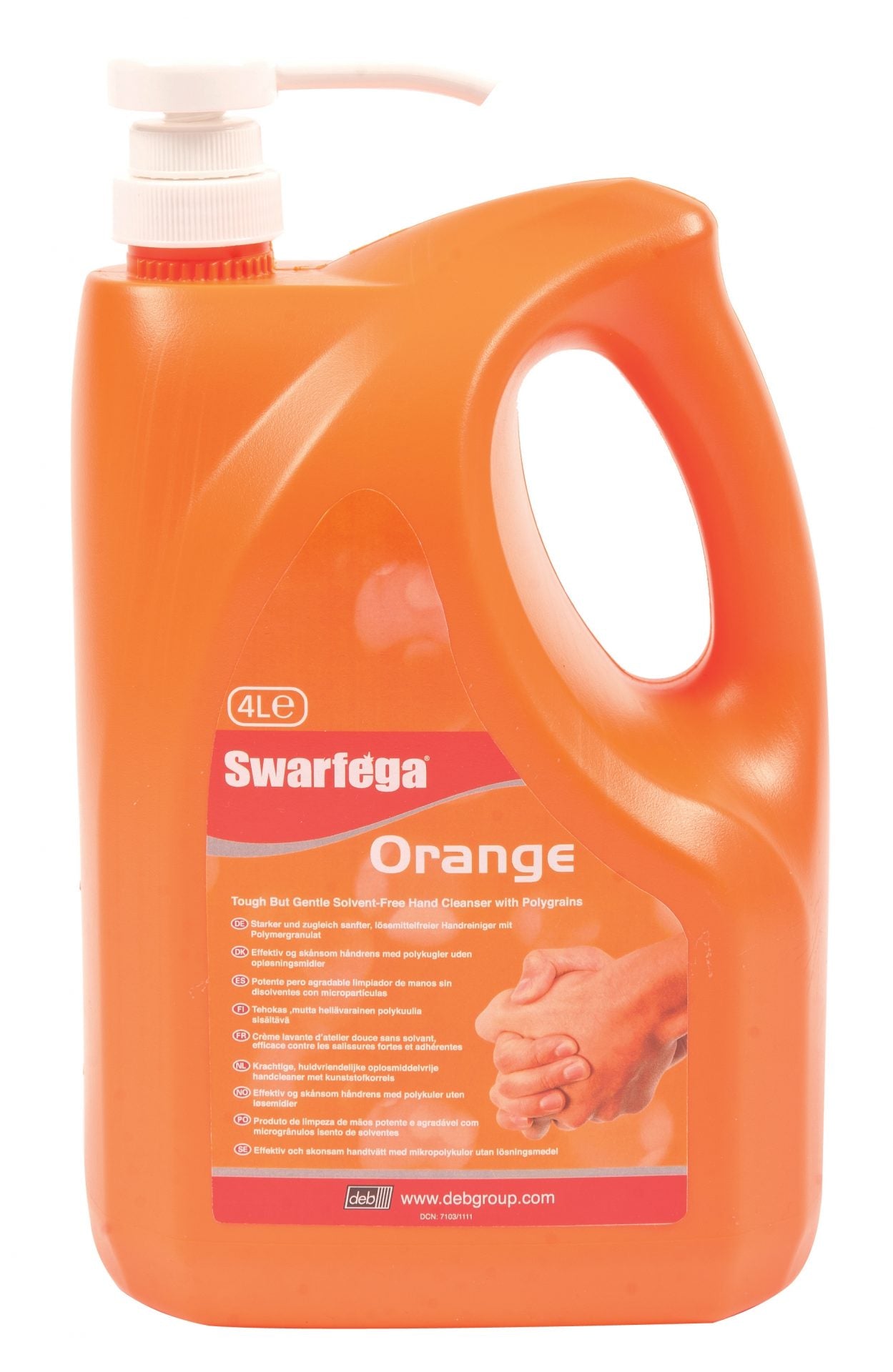 4Ltr Swarfega Orange In Pump Bottle Hand Cleaner