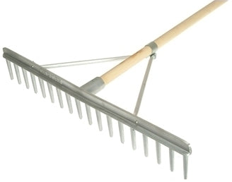 Aluminium Landscape Rake With Wooden Handle