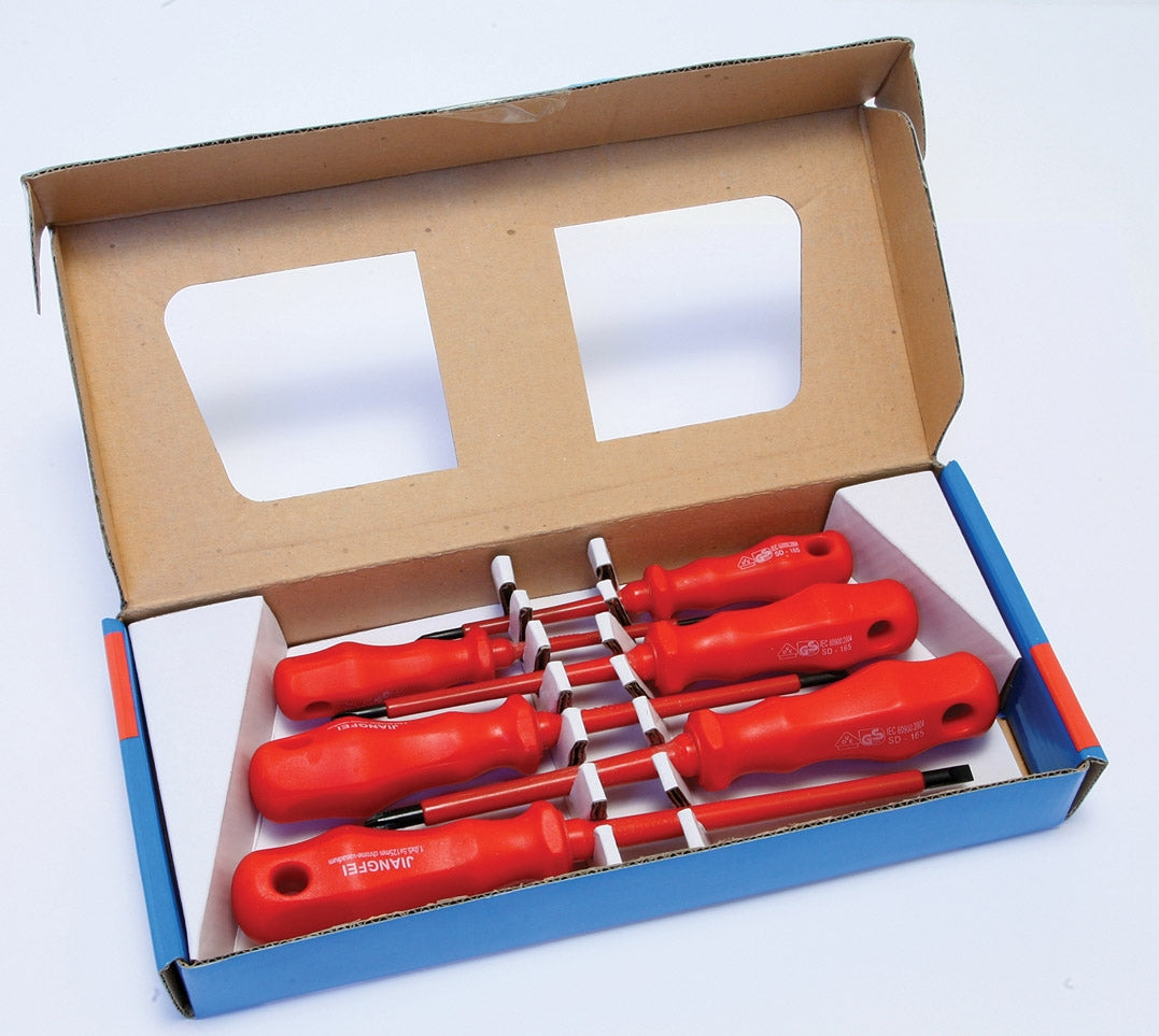 6Pc Electricians Vde Screwdriver Set