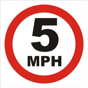 5h Sign 450 X 450Mm 5Mph Sign – Builder's Buddy