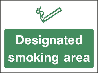 600 X 200 Designated Smoking Area Sign
