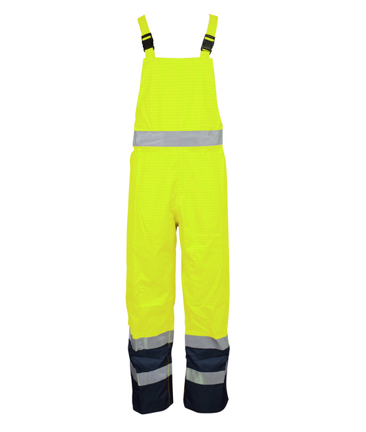 High Vis Yellow Flame Retardant Bib & Brace Trousers