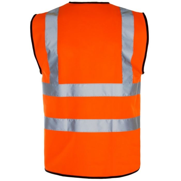 Orange High Vis Sleeveless Waistcoat