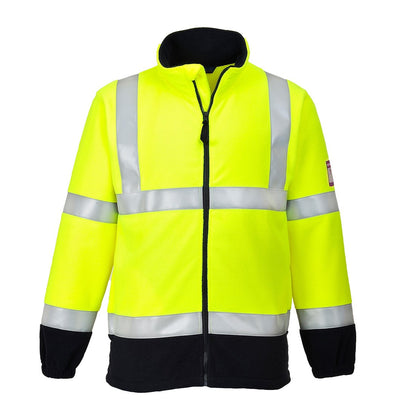 High Vis Yellow Flame Retardant Fleece Jacket