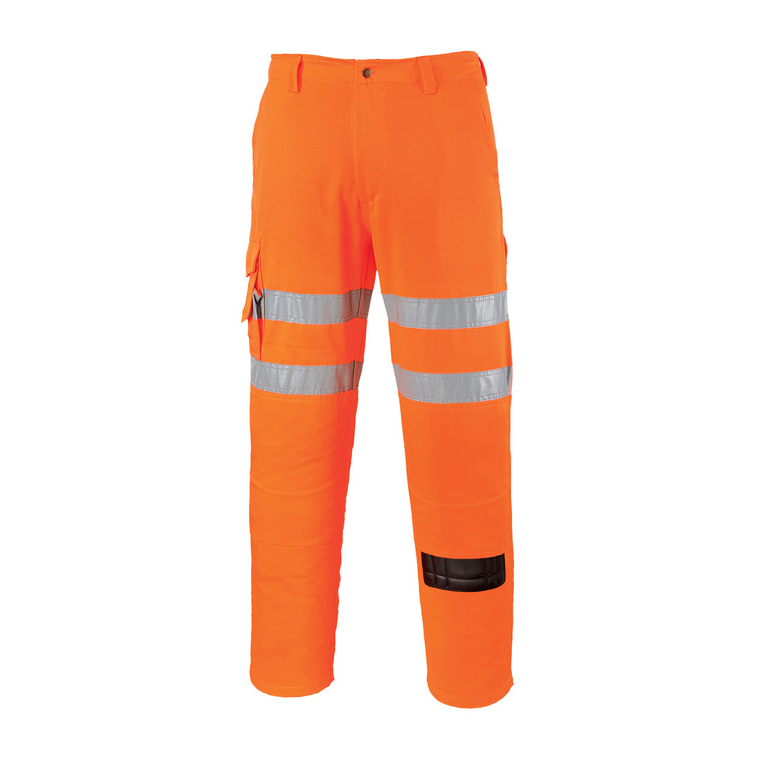 Orange High Vis Poly Cotton Work Trousers