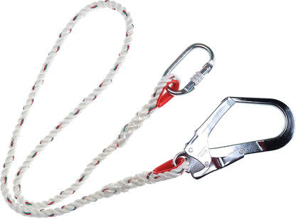 1.5M Lanyard With Scaffold Hook & Carabiner