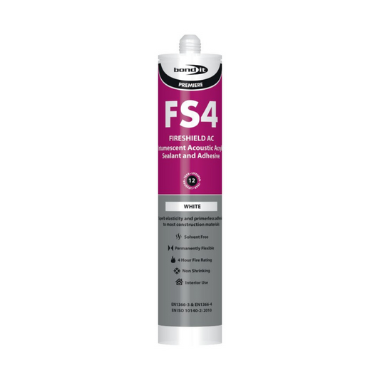 White Intumescent Fire Rated Silicone Sealant