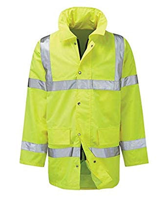 Yellow High Vis Padded Coat