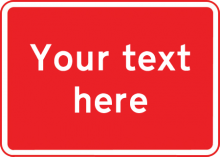 Customised Sign Plate - Red