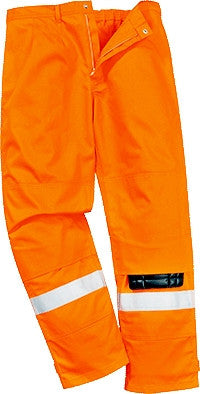 High Vis Orange Flame Retardant Work Trousers