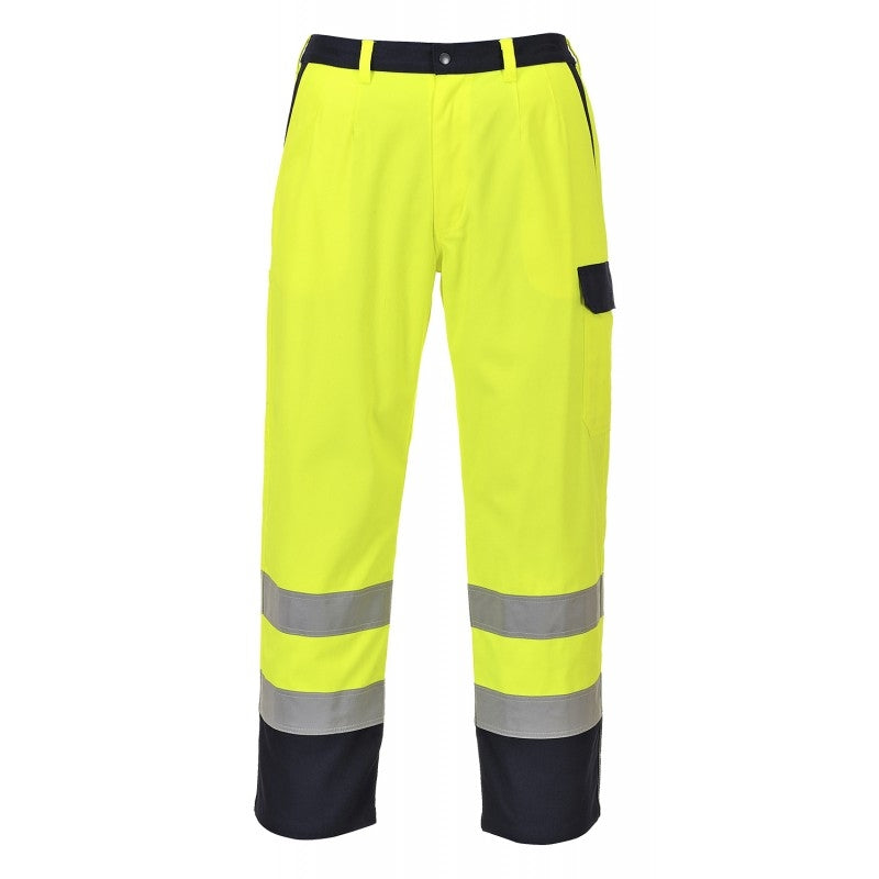 High Vis Yellow Flame Retardant Work Trousers