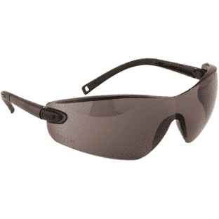 PW34 Profile Smoked Safety Glasses With Neck Cord