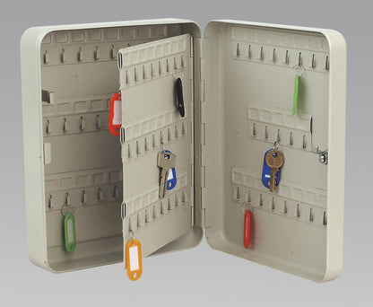 Metal Lockable Key Cabinet, 96 Hooks