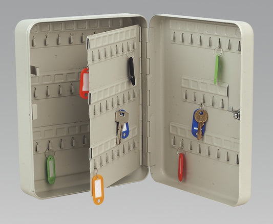 Metal Lockable Key Cabinet, 96 Hooks