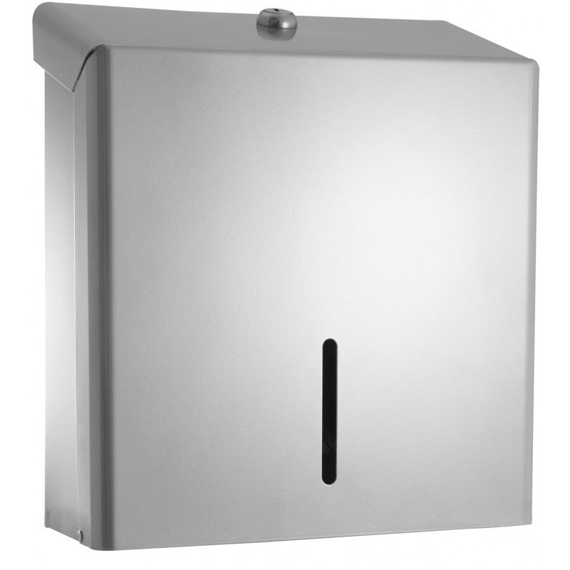 Silver Metal Dispenser For C-Fold Towels
