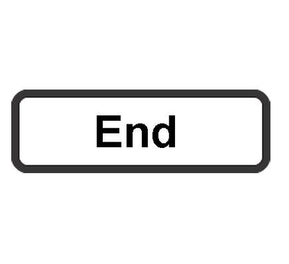 600Mm Supplementary Plate End