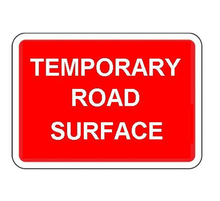 1050 X 750Mm Temporary Road Surface Sign Plate