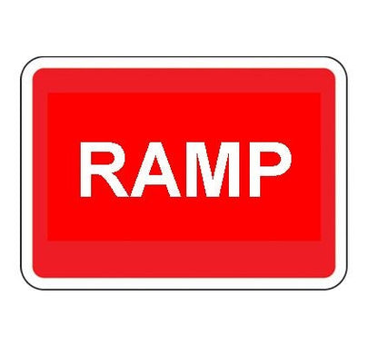 1050 X 750Mm Ramp Sign Plate