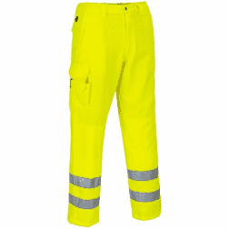 Yellow High Vis Poly Cotton Work Trousers